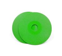 2Pc 100mm Brazed Diamond Cutting Discs, 20mm Bore, 1.6mm | For Ceramic Tile, Glass, Marble, Jade, Crystal and Similar Hard Materials(Green)