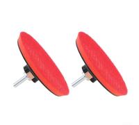 2pc 125mm Angle Grinder Backing Pad for m14 Thread 2pc 125mm | 5 inch 125mm size, soft cushion layer, stable performance, quick replace, red black color