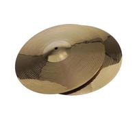2pc 14 Inch Exquisite Brass Crash Hi Hat Drum Cymbals Kit Parts Clear Sound Quality