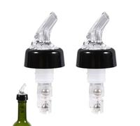 2Pc 15mL Measure Bottle Pourers, Automatic Measured Bottle Pourer, Bottle Jigger, Drinks Wine Cocktail Dispenser Spout Bottle Pourer (White)
