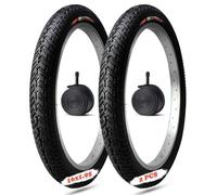 2PC 16x1.95 16 Inch Bike Tire, Replacement for BMX City Commuter Cruiser with Non-Slip Wear-Resistant Tread(TIRE AND TUBE)