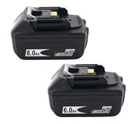 2pc 18V 6000mAh Lithium-Ion Rechargeable Battery Compatible With Makita BL1840 BL1850 BL1860 BL1830 BL1860B Power Tool Accessories