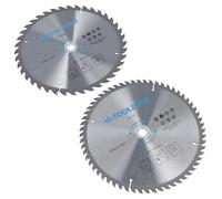 2pc 250mm TCT Circular Saw Blades 40 and 60 Teeth with Adapter Rings
