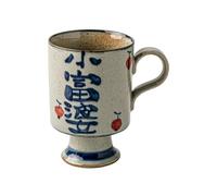 2PC-300ml/10oz ceramic handmade small rich woman hand-painted goblet Chinese simple fresh drinking utensils-small rich woman