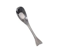 2PC-304 stainless steel creative spoon household fresh and exquisite personality-black-fishtail ingot spoon