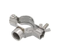 2PC 304 Stainless Steel Internal Thread Pipe Clamp,Adjustable, Metal Pipe Holder,Fixed Pipe Clamps(Small,38 MM)