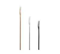 2PC-304 stainless steel stirring rod Japanese solid long handle stirring spoon -13cm black fork