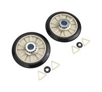 2PC 349241T Dryer Drum Support Roller Kit for Kenmore for amana - Heavy Duty Replacement Rollers Quiet Cycle Easy Fit 3.11x1 Inch