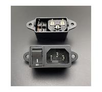 2PC 3544 2-in-1 power switch socket AC three-pin male seat 15A250V 10A250V C14