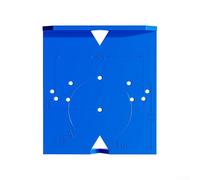2PC 35mm Hinge Jig Drill Guide Template for Concealed Cupboard Doors - ABS Woodworking Tool Kit 69x62mm