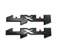 2PC 3D Raised Letters 4X4 Overlay Blackout Emblem with Adhesive Backing Replacement for Silve-rado Sier-ra 1500 2500Hd 3500Hd