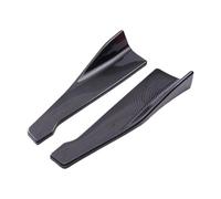2PC 48cm Side Skirt & Rear Bumper Lip Splitter Winglet Aprons Compatible With BMW Compatible With Benz Compatible With HONDA Compatible With TOYOTA(Carbon fiber)