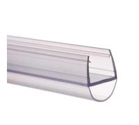 2pc 50cm D Shape Shower Door Seal for Glass Enclosures Supporting Consistent Water Management at Door Base Without for modification (10mm)