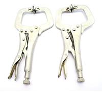 2pc 6" Mini Locking C-Clamp Plier Set Mole Grips/Welding Engineering WH020
