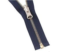 2Pc 60/150cm 5# Metal Rotary Slider Open End Zipper for Down Jacket Double Side Zip Head DIY Garment Sewing Accessories Red,100cm(Color:Navy,Size:100cm)