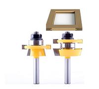 2PC 8mm Shank Rail & Stile Router Bit Set - Shaker Door Knife Woodworking Cutter Tenon Cutter For Woodworking Tools
