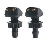 2Pc Adjustable Windshield Washer Nozzle for Standard Car Windscreen Systems with Stable ABS Material and Precision Fit