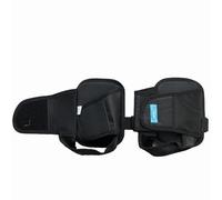2PC Anti-Slip Wheelchair Constraint Shoes with Adjustable Fixing Straps Restraint Shoe Holder Keep Feet from Sliding Off Wheelchair Pedals Foot Rests(Black)