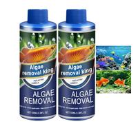 2pc Aqua Protect Pond Cleaner,Fast-Acting Aquarium Water Clarifier for Pond | Green Water Treatment,Crystal Clear Pond Water Treatment Fish Safe,Natural Pond Clear&Algae Control,Clears Cloudy Fish Tank