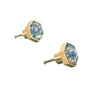2pc Brass Furniture Handles Elegant Door Knobs and for Cabinet Kitchen Cupboard Drawer Pulls Wall Hanging Hooks Shell Resin