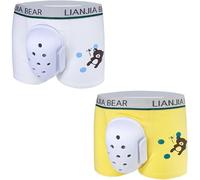 2pc Breathable Boxer Shorts for Boys After Circumcision, Circumcision Underwear, Post Circumcision Underwear, Surgery Recovery Pants for Pediatric Daily Aftercare Use(D,4XL-4XLarge)