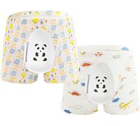 2pc Breathable Boxer Shorts for Boys After Circumcision, Circumcision Underwear, Post Circumcision Underwear(E,170)