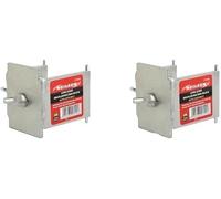 2pc Bricklaying Dori Block Set with Lock Bolt Compatible with 40mm 50mm Profile Poles