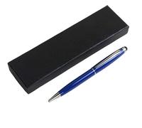 2pc- Business Metal Dual-Purpose Pen Touch Rotary Ballpoint Pen-Blue Box with Heaven and Earth Cover-Bullet Type 1.0