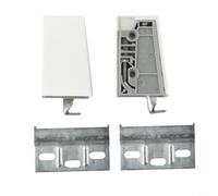 2pc Cabinet Hanging Accessories Fixed Wall Bracket Heavy Duty Support for Storage Units Black
