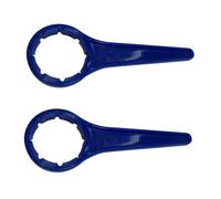 2pc Cap Opener Wrench Opening Tool for 18 20 25 30L Water Barrel Bucket Drum (2 Pack 51mm Drum Neck Spanner)
