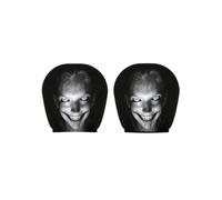 2PC Car Headrest Covers Scary Funny Ghost Face Head Rest Cover For Car