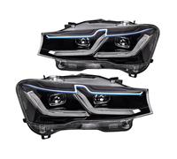 2pc Car Lights Compatible For BMW X3 F25 Headlight 2011 2012 2013 2014 2015 2016 2017 X4 F26 Front Lights Assembly Auto Accessories(2014-2017 X3_GO-1_GO-3)