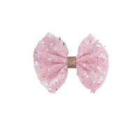 2pc Chic Princess Lace Hair Clips Bling Netting Sequins Bow Hairpins Glitter Knot Sweet Head Wear Accessories for Headwear(Color 5)