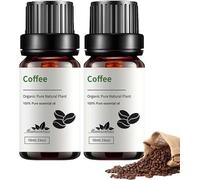 2PC Coffee Oil, Coffee Aromatherapy Essential Oil for Skin, Body & Hair Care, Diffuser Oil for Home, Making Candle, Aromatherapy, Soap, Bath Bombs, Rejuvenating and Firming Oils
