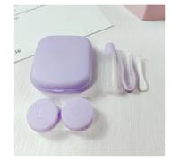 2pc Colorful Eye Contact Lenses Cases Contacts Lens Container Case Mini Pocket Box(Lavender)