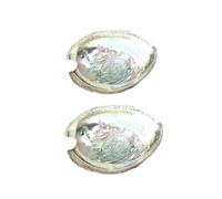 2pc Colorful Fashionable Large Abalone Shell Bowl,4-4.5 Inch Exquisite Natural Sea Shell Smudge Bowl for Sage Burning and Incense for Decor,Display and Great Gift,Incense and Incense Holders