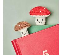 2PC Crochet Mushroom Bookmarks Funny Birthday Gifts for Women Book Lover