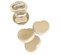 2pc Cute Candy Colored Contact Lens Case Mirror Companion Box Travel Easy Carry Storage(Yellow)