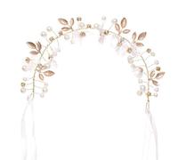 2pc Daisy Crystal Twisted Hairband With Side Tassel Decor Floral Headpiece For Bride Bridesmaid Princess