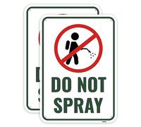 2PC Do Not Spray Sign, 14 x 10 Inches - Aluminum - No Spray Pesticide Sign