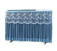 2pc Durable 32 Inch 42 TV Dust Cover Embroidered Lace Thin LCD Protective Wall Mounted Screen Monitor Cloth(Color3)