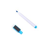 2PC- erasable Brush with Magnet whiteboard Pen for -with Magnetic Light Blue core
