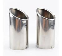 2pc Exhaust Muffler Tips For Polo 6R For Bora For Golf 5 6 7 Mk7 For Scirocco 1.4T Tail Pipe Finisher Trim Cover Decorative Items