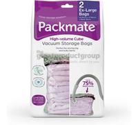2Pc Extra Large High Volume Vacuum Storage Bag Set (60X90X30Cm) By Packmate