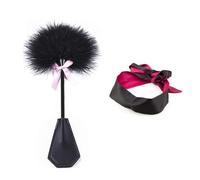 2Pc Feather Whip Flirting Adults Games Bondage Erotic Sex Toys for Women Fetish Spanking Slave Cosplay Couples Flogger Sex Products Black One Size