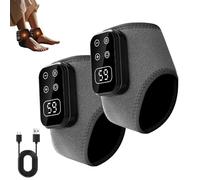 2PC Foot Advanced Renew Triple Method Massager, 3-in-1 Heated Foot & Ankle Wrap, Triple Technology Foot Massager Ankle, 3-Speed & 5-Temperature, Portable Foots Renew Massager for Home Travel Use