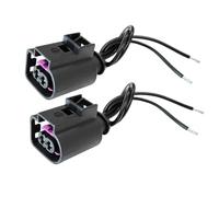 2Pc for VW for Golf for Jetta for Passat for Tiguan for Touareg for EOS 2PIN Electrical Horn Connector Sealed Female Plug Repair Kit for Loom socket Wiring
