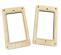 2pc. Full Size Humbucker Pickup Cover Rings Style 1 - Choose from 4 Wood Types! (Maple)