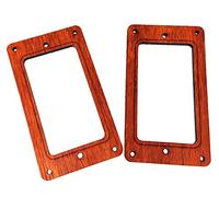 2pc. Full Size Humbucker Pickup Cover Rings Style 1 - Choose from 4 Wood Types! (Padauk)