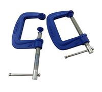 2Pc G Clamp Set 4" (100mm) Heavy Duty Screw G-Clamps for Wood & Metal Work